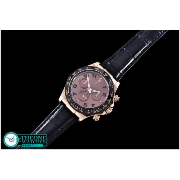 Rolex - Daytona RG/LE Cer Brown Num BP Ult A-7750 Mod 4130