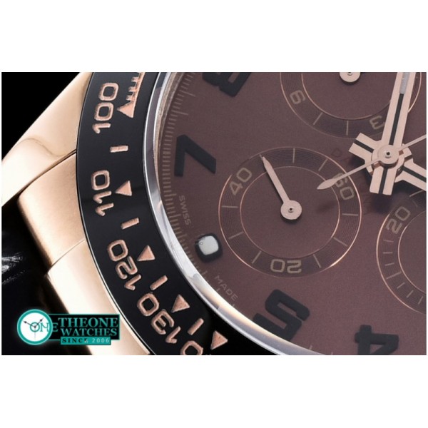 Rolex - Daytona RG/LE Cer Brown Num BP Ult A-7750 Mod 4130