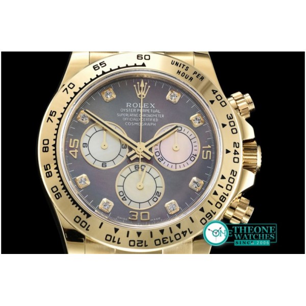 Rolex - Daytona YG/LE Black MOP Dia BP Ult A-7750 Mod 4130