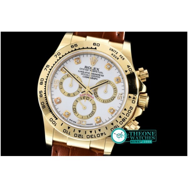 Rolex - Daytona YG/LE White Dia BP Ult A-7750 Mod 4130