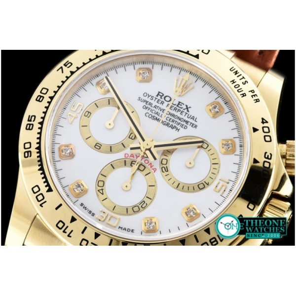 Rolex - Daytona YG/LE White Dia BP Ult A-7750 Mod 4130