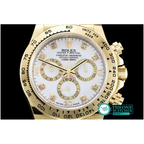 Rolex - Daytona YG/LE White Dia BP Ult A-7750 Mod 4130