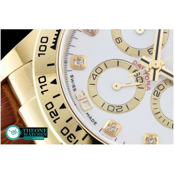 Rolex - Daytona YG/LE White Dia BP Ult A-7750 Mod 4130