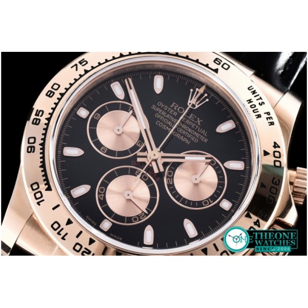 Rolex - Daytona RG/LE Black Stk BP Ult A-7750 Mod 4130