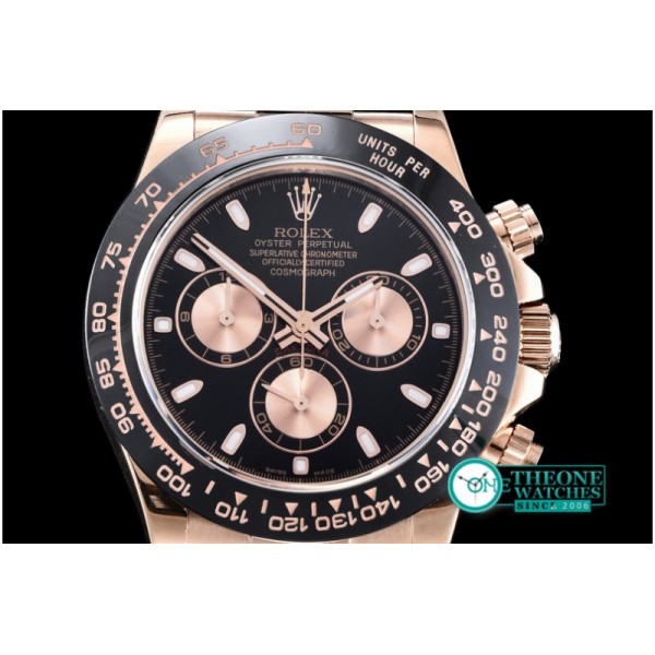 Rolex - Daytona RG/LE Black Stk BP Ult A-7750 Mod 4130