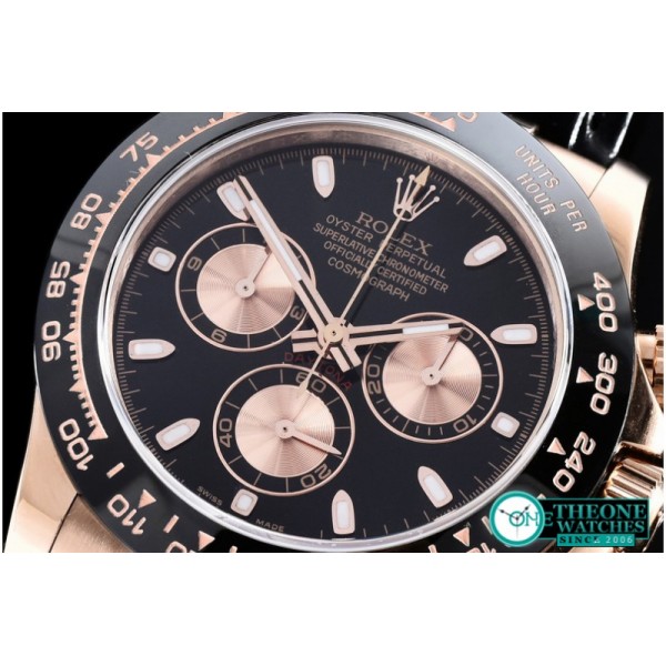 Rolex - Daytona RG/LE Black Stk BP Ult A-7750 Mod 4130