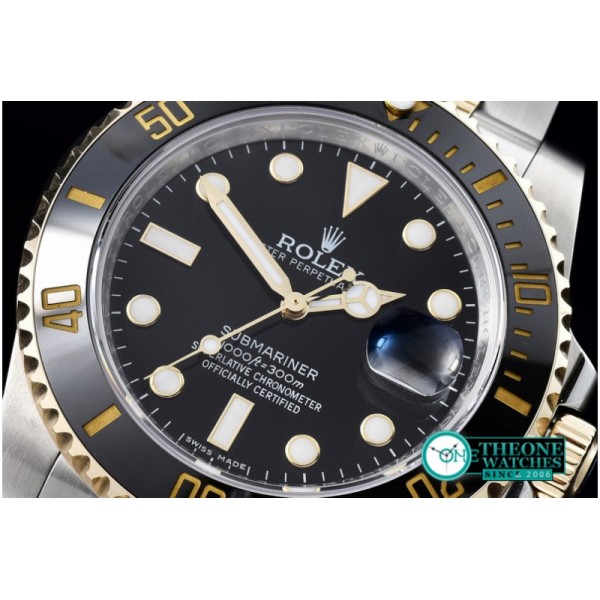 Rolex - Submariner 116613 18K Wrapped TT Blk V7 Noob A-2836