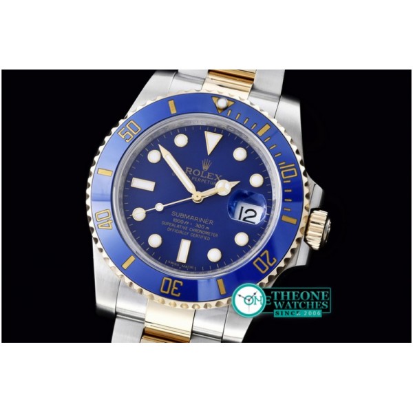 Rolex - Submariner 116613 18K Wrapped TT Blue V7 Noob A2836