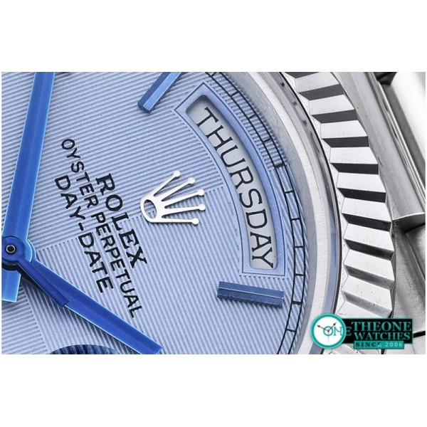 Rolex - DayDate 228206 SS/SS I-Blue Roman BP Swiss 2836