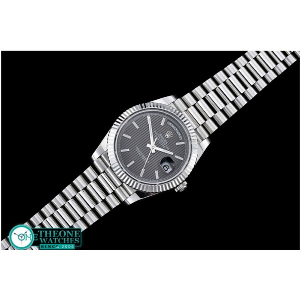 Rolex - DayDate 228206 SS/SS Gray Stick BP Swiss 2836