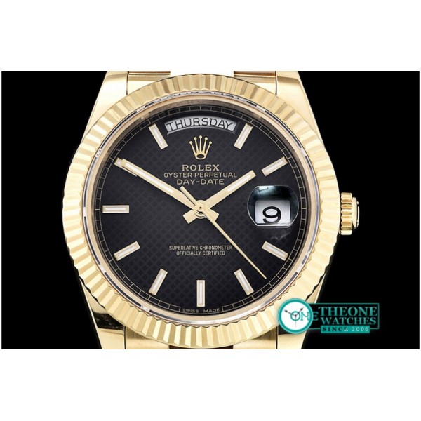 Rolex - DayDate 228206 YG/YG Black Stick BP Swiss 2836