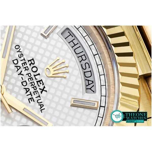 Rolex - DayDate 228206 YG/YG White Stick BP Swiss 2836