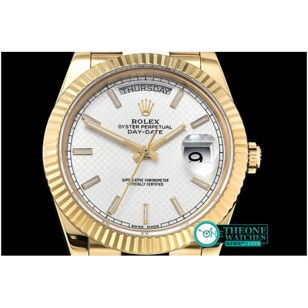 Rolex - DayDate 228206 YG/YG White Stick BP Swiss 2836