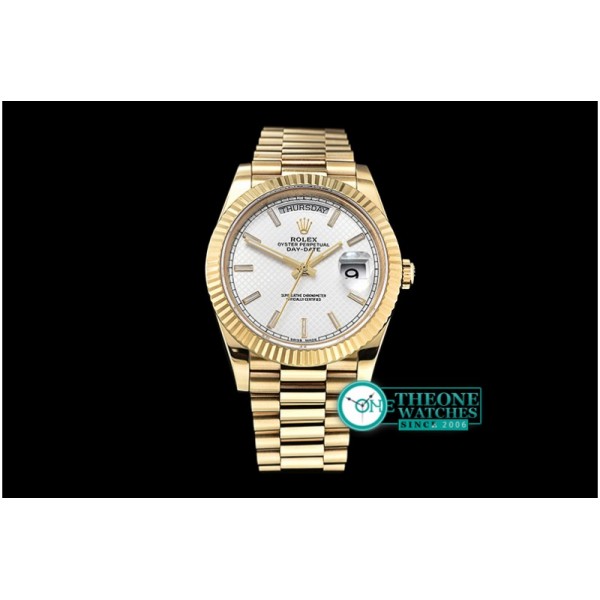 Rolex - DayDate 228206 YG/YG White Stick BP Swiss 2836