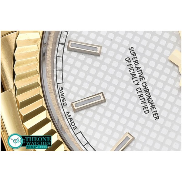 Rolex - DayDate 228206 YG/YG White Stick BP Swiss 2836