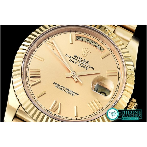 Rolex - DayDate 228206 YG/YG Gold Roman BP Swiss 2836