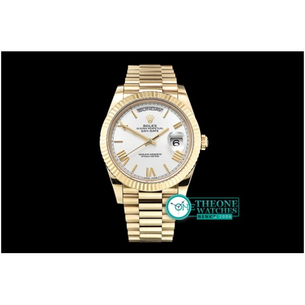 Rolex - DayDate 228206 YG/YG White Roman BP Swiss 2836