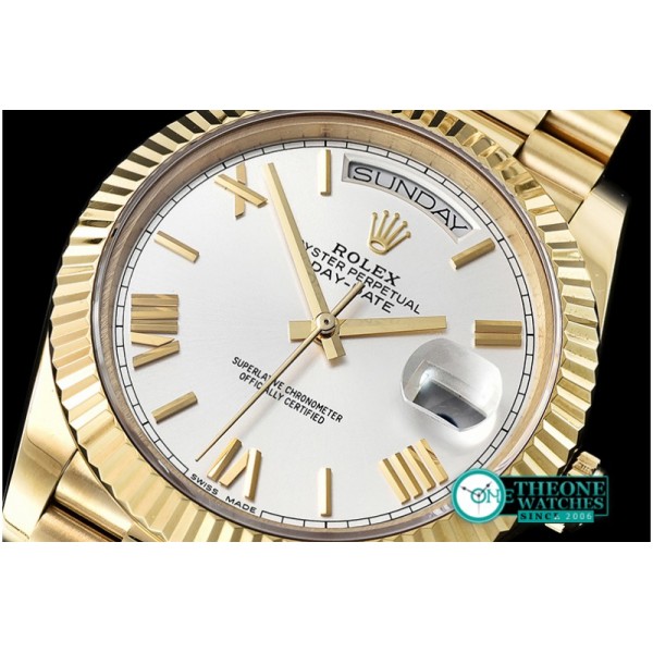 Rolex - DayDate 228206 YG/YG White Roman BP Swiss 2836