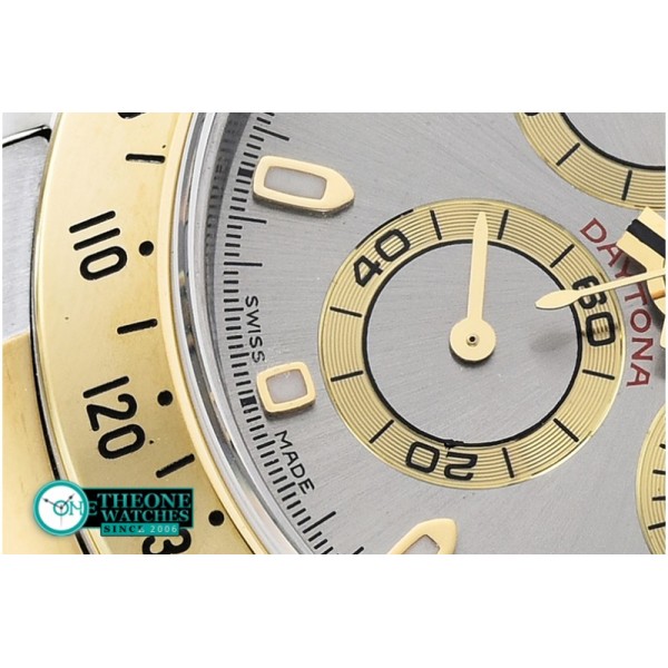 Rolex - Daytona TT YG/SS Gray Stick JF A-7750