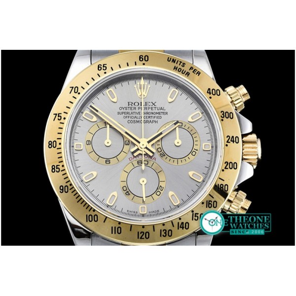 Rolex - Daytona TT YG/SS Gray Stick JF A-7750