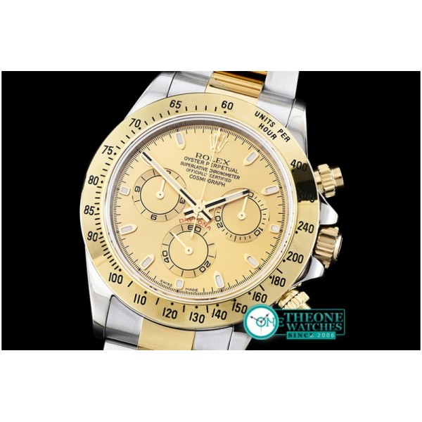 Rolex - Daytona TT YG/SS Gold Stick JF A-7750