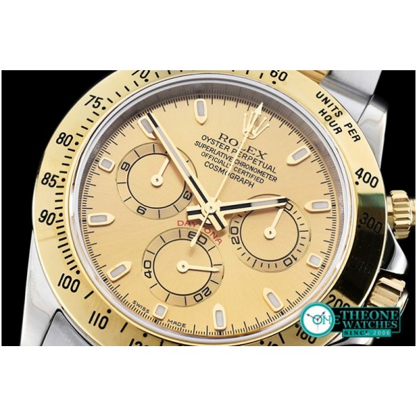 Rolex - Daytona TT YG/SS Gold Stick JF A-7750