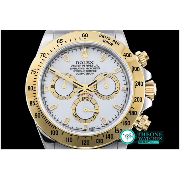 Rolex - Daytona TT YG/SS White Stick JF A-7750