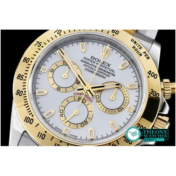 Rolex - Daytona TT YG/SS White Stick JF A-7750