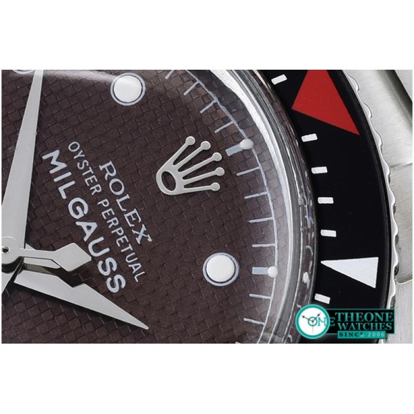 Rolex - Vintage Milgauss Ref. 6541 SS/SS Brown A-2836