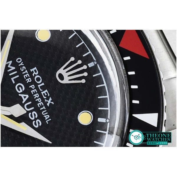 Rolex - Vintage Milgauss Ref. 6541 SS/SS Black A-2836